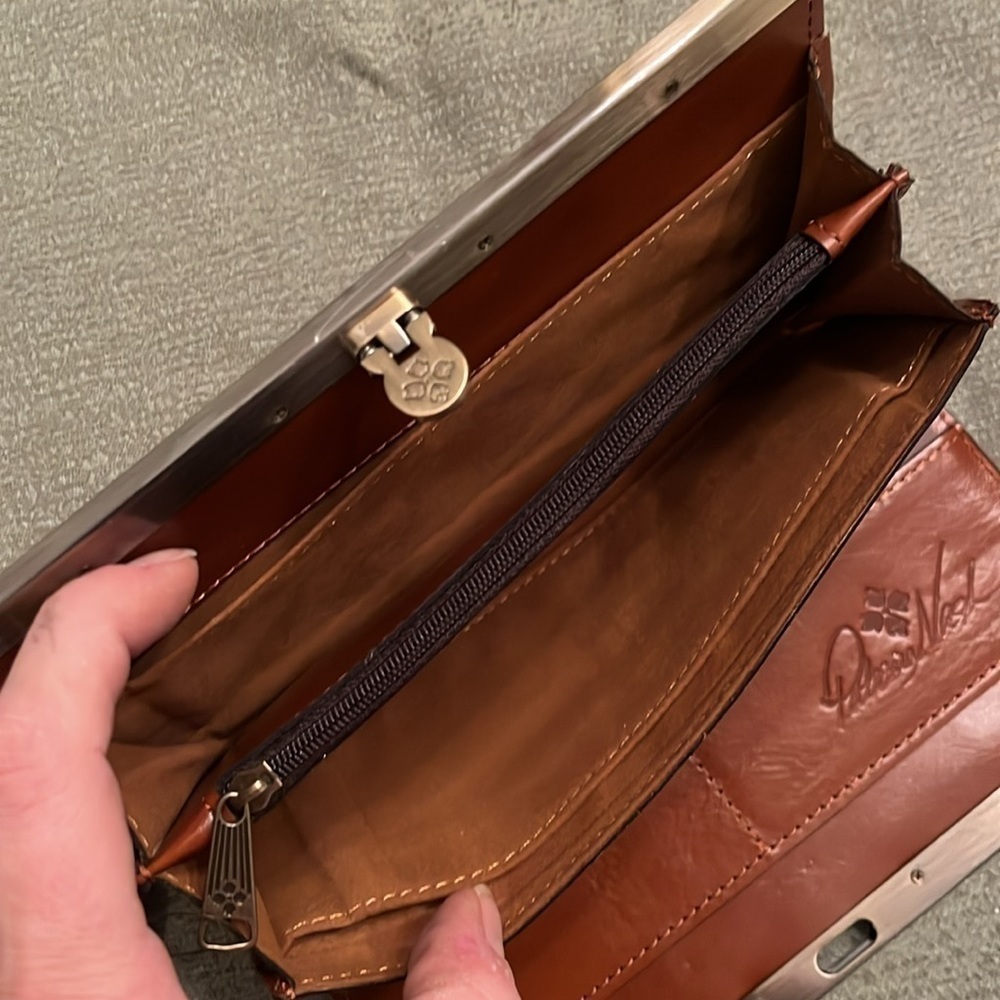Brand New Patricia Nash Genuine Tooled Leather Cauchy Large Florence Wallet RFID - Picture 12 of 15